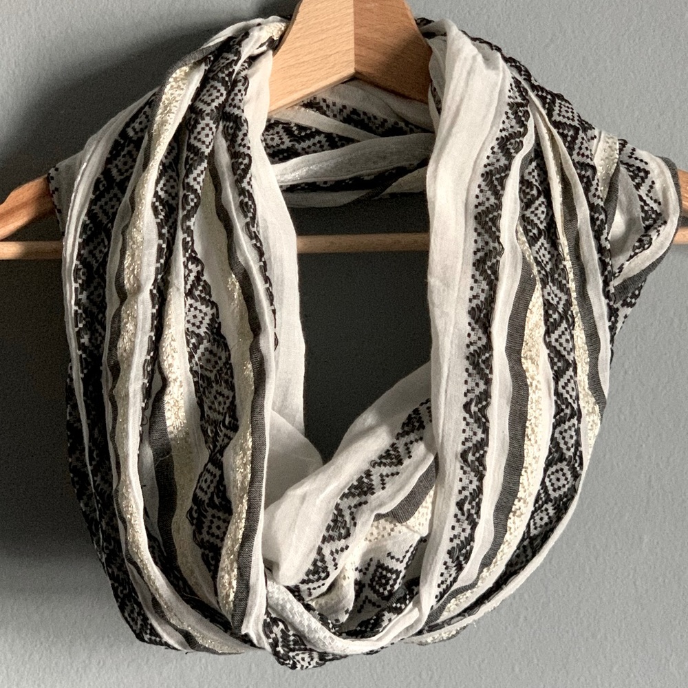 Beautiful glittery infinity scarf